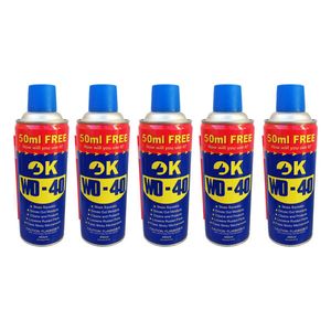 اسپری روان کننده اوکی مدل دبلیو دی فورتی حجم 450 میلی لیتر بسته 5 عددی